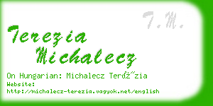 terezia michalecz business card